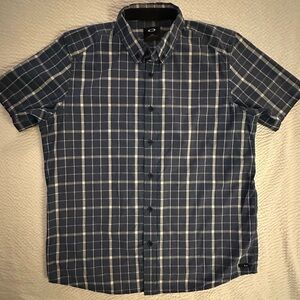 Oakley Men's Blue Plaid Shirt